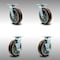 Service Caster 8 Inch Stainless Steel Polyurethane Swivel Caster Set with Roll Bearing 2 Brakes SCC-SS30S820-PPUR-2-TLB-2 - alternate 1